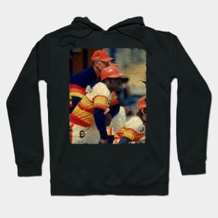 Bill Virdon and Joe Morgan in Houston Astros Hoodie